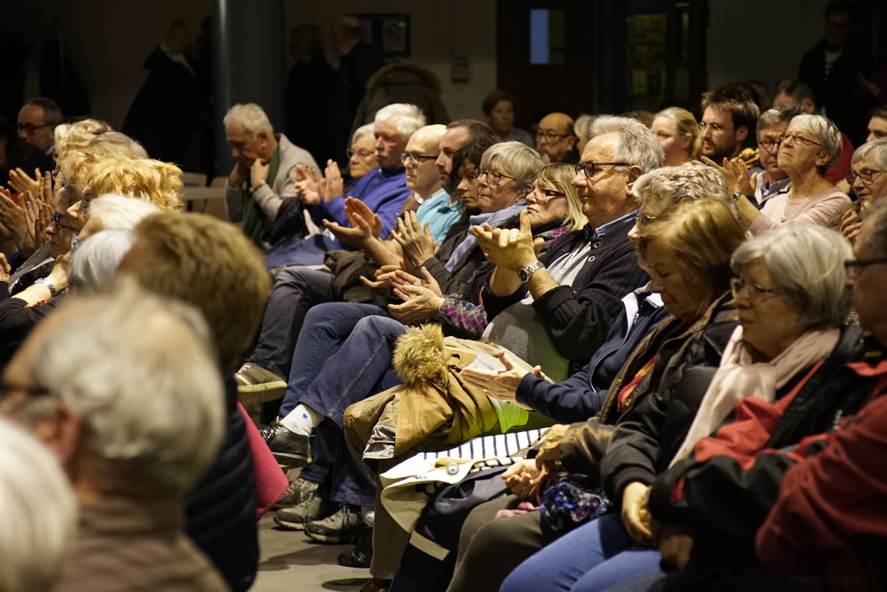 The trust's proposals for the British Normandy Memorial were explained in detail to the citizens of Ver-sur-Mer at a public meeting on 27th March