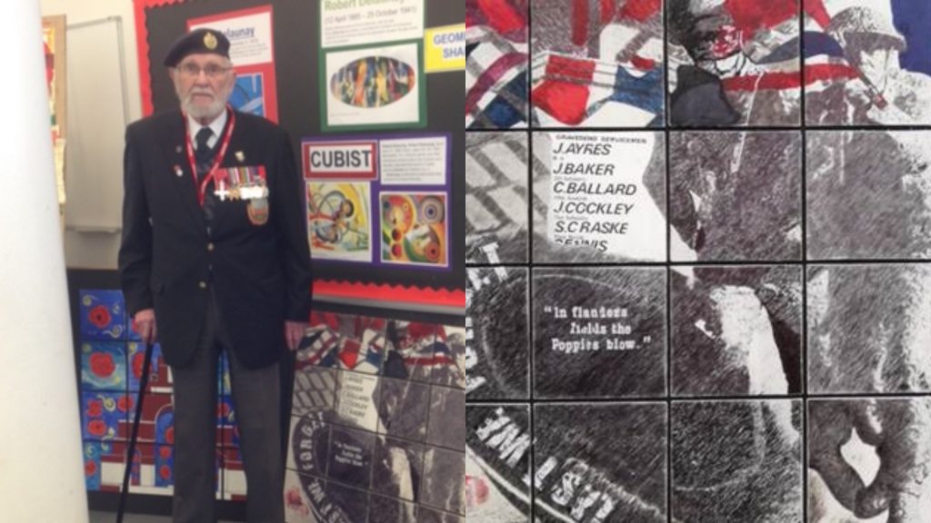 Patron George Batts Visits Kent School – British Normandy Memorial